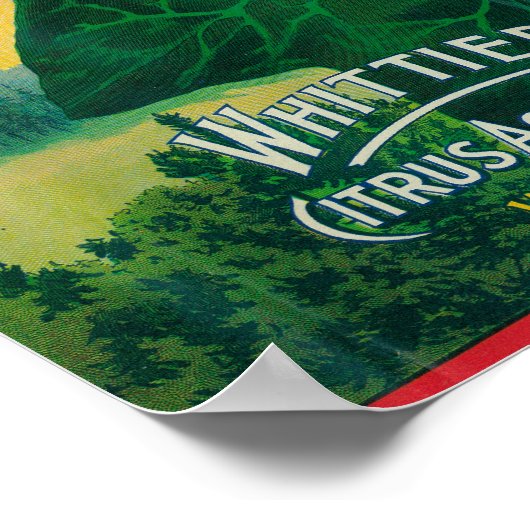 Greenleaf Lemon LabelWhittier, CA Poster (Ecke)