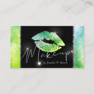 GreenLipstick Makeup Lips eleganter Luxus Visitenkarte