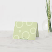 Greenly Retrolicious Note Card Karte (Rückseite)
