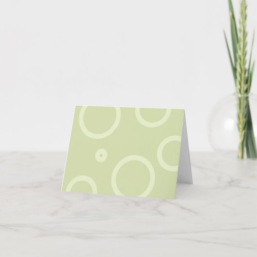 Greenly Retrolicious Note Card Karte (Vorderseite)