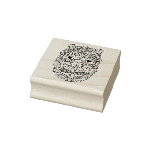 Greenman Art Briefmarke Gummistempel