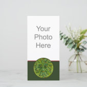 Greenman Holly Foto Card (Stehend Vorderseite)
