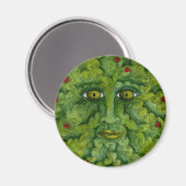 Greenman Holly Magnet (Vorderseite/Rückseite)