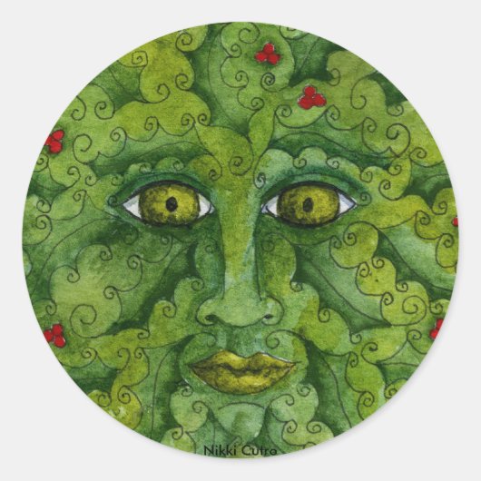 Greenman Holly Sticker (Vorderseite)