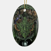 GreenMan~ornament Keramikornament (Links)