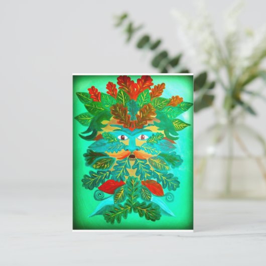 Greenman Postkarte (Stehend Vorderseite)
