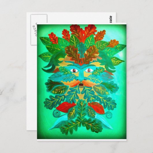 Greenman Postkarte (Vorne/Hinten)