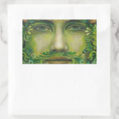 Greenman Rechteckiger Aufkleber (Tasche)