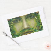 Greenman Rechteckiger Aufkleber (Umschlag)