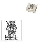 Greenman Woodcut Gummistempel (Stempel)