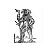 Greenman Woodcut Gummistempel (Prägung)
