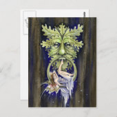 Greenmans Tür Postkarte (Vorne/Hinten)