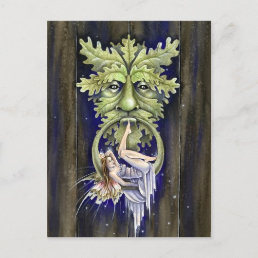 Greenmans Tür Postkarte (Vorderseite)