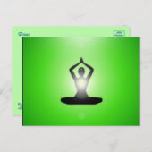GreenMe-Zen-Meditation Postkarte (Vorne/Hinten)