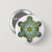 GreenMetatronCube Button (Vorne & Hinten)