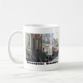 Greenpoint Brooklyn Brownstone-Gebäude Kaffeetasse (Links)