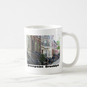 Greenpoint Brooklyn Brownstone-Gebäude Kaffeetasse