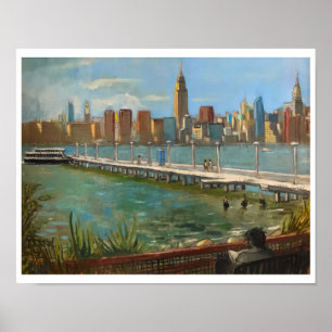"Greenpoint (Brooklyn NYC)" 11 x 14 in   von M. Ko Poster