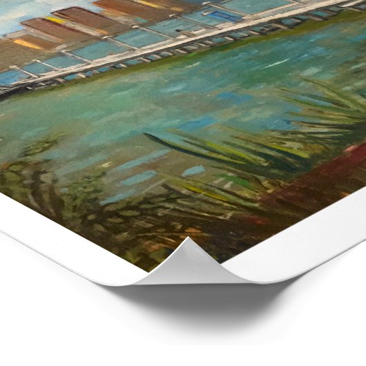 "Greenpoint (Brooklyn NYC)" 8 x 10 in - von M. Koc Poster (Ecke)