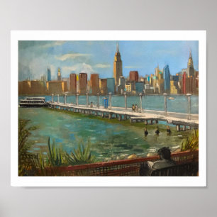 "Greenpoint (Brooklyn NYC)" 8 x 10 in - von M. Koc Poster