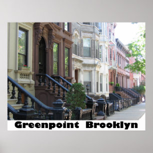 Greenpoint Brooklyn Plakat-Druck auf Leinwand Poster