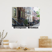 Greenpoint Brooklyn Poster Print on Leinwand (Küche)