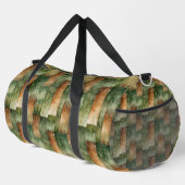 Greens and Brown Camo Strips Duffle Bag (Rechte Ecke)