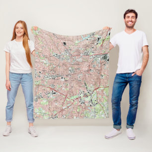 Greensboro-North Carolina Map (1997) Fleecedecke