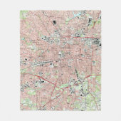 Greensboro-North Carolina Map (1997) Fleecedecke (Vorderseite)