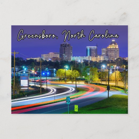 Greensboro North Carolina Postcard Postkarte (Vorderseite)