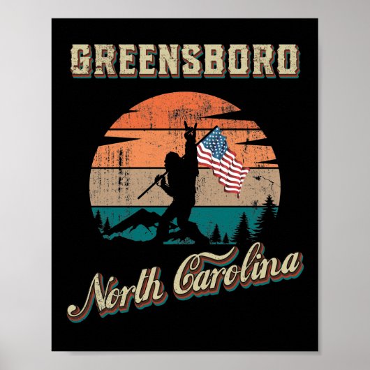 Greensboro North Carolina Poster (Vorne)