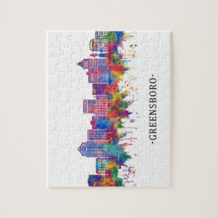 Greensboro North Carolina Skyline Puzzle