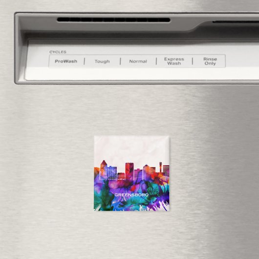 Greensboro Skyline Magnet (In Situ (Geschirrspüler))