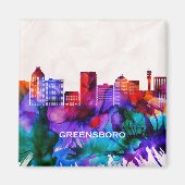 Greensboro Skyline Magnet (Vorne)