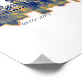 Greensboro Skyline Poster (Ecke)