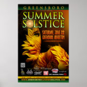 Greensboro Summer Solstice 2019 Souvenir Poster (Vorne)