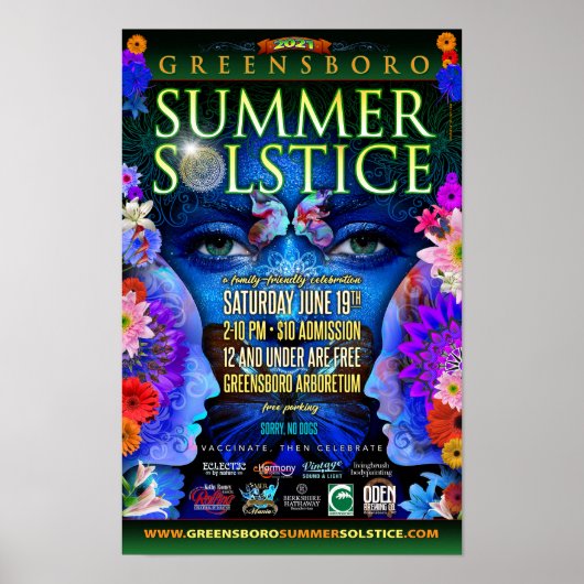 Greensboro Summer Solstice 20201 Souvenir Poster (Vorne)