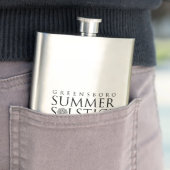Greensboro Summer Solstice Branding Simple Flachmann (Beispiel)