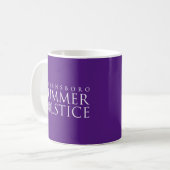 Greensboro Summer Solstice Einfache Lila Keepake Kaffeetasse (Vorderseite Links)