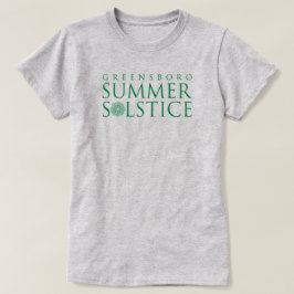 Greensboro Summer Solstice Simple Green auf Grau T-Shirt