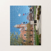 Greensburg Indiana Courthouse Puzzle im Springtime (Vertikal)