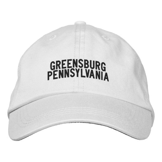 Greensburg Pennsylvania Hat Bestickte Baseballkappe (Vorderseite)