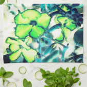 Greensche Blume aus Farbveränderungen Geschirrtuch (Gefaltet)