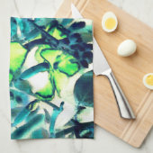 Greensche Blume aus Farbveränderungen Geschirrtuch (Viertel Falte)