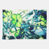 Greensche Blume aus Farbveränderungen Geschirrtuch (Horizontal)