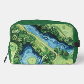 Greenside Getaway: Golfers Mit Monogramm Dopp-Kit Waschbeutel (Rückseite)