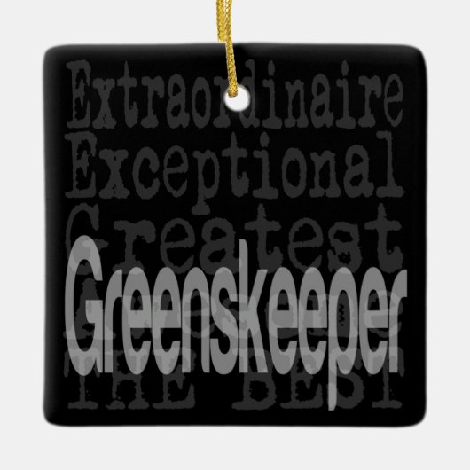 Greenskeeper Extraordinator Keramikornament (Vorderseite)