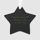 GREENSTONE POUNAMU KIWI CHRISTMAS MERI KIRIHIMETE ORNAMENT (Rückseite)