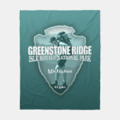 Greenstone Ridge Trail (arrowhead T) Fleecedecke (Vorderseite)