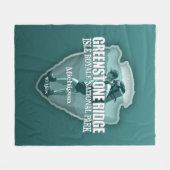 Greenstone Ridge Trail (arrowhead T) Fleecedecke (Vorderseite (Horizontal))